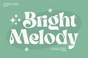 Bright Melody A Display Typeface, a Serif Font by zeenesia (Thumbnail 1 of 18)