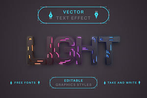 Cyber Cable - Editable Text Effect