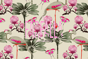 Farfalla, Luxury Floral Pattern