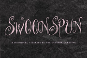 Swoonspun Swirly Display Font, a Handwritten Font by The October Creative (Thumbnail 1 of 8)