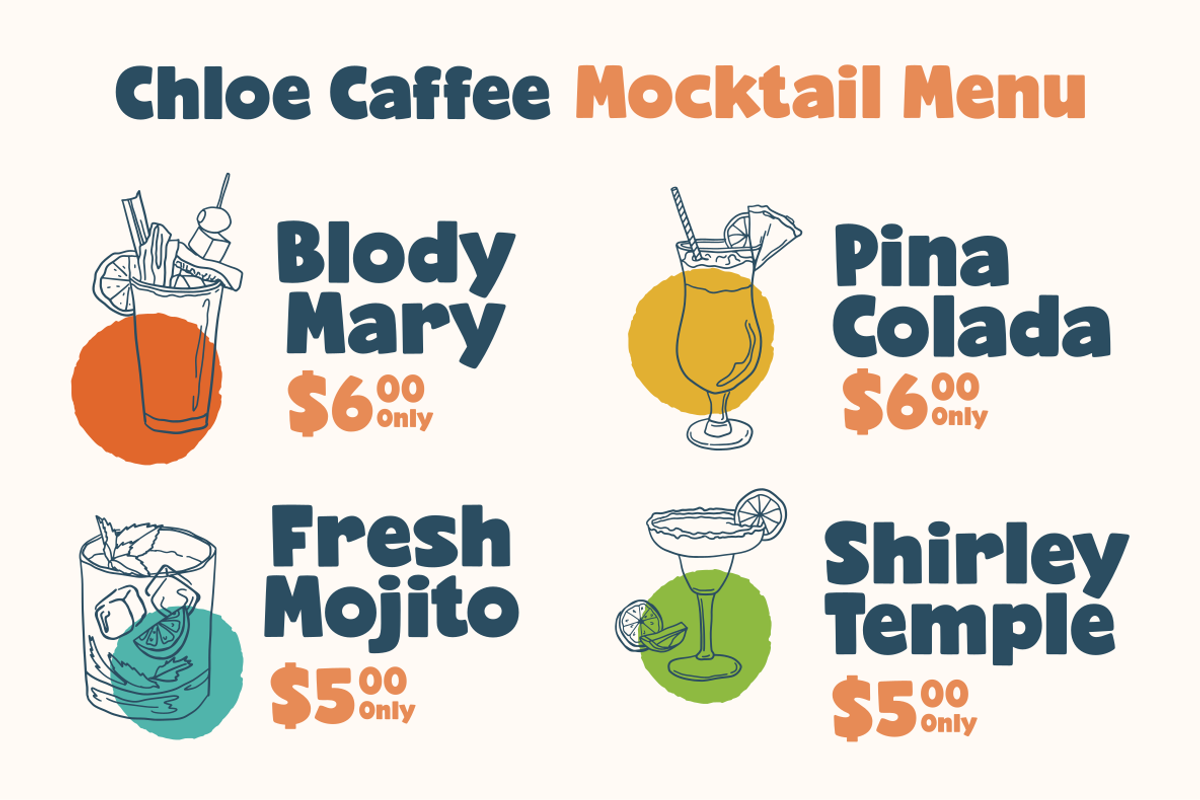 Chunky Bolde, a Sans Serif Font by zeenesia (Photo 8 of 9)