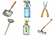 Watercolor Garden Tool Clipart, an Illustration by Daily.Designs (Thumbnail 4 of 7)