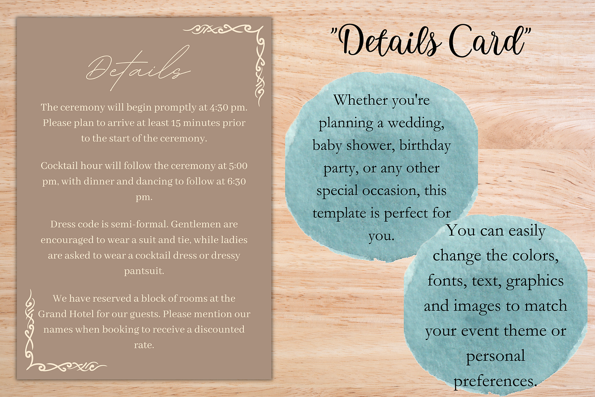 Minimalist Wedding Invitation, an Invitation Template by Talentex Invitations (Photo 3 of 4)