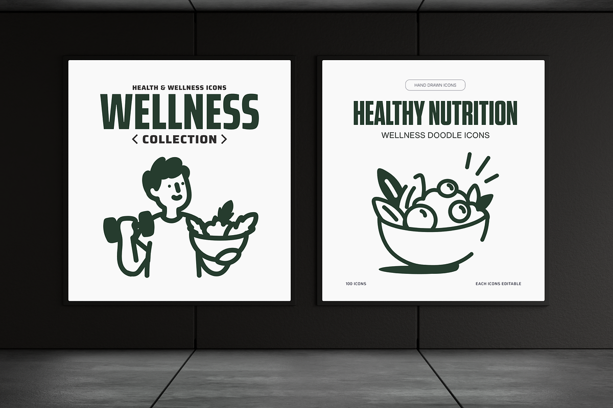 160 Health Doodle Icons Bundle, an Outline Icon by Vectors Market (Photo 3 of 11)