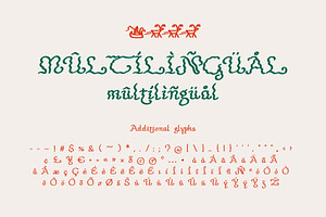 Tolkien's Christmas Letters Fonts