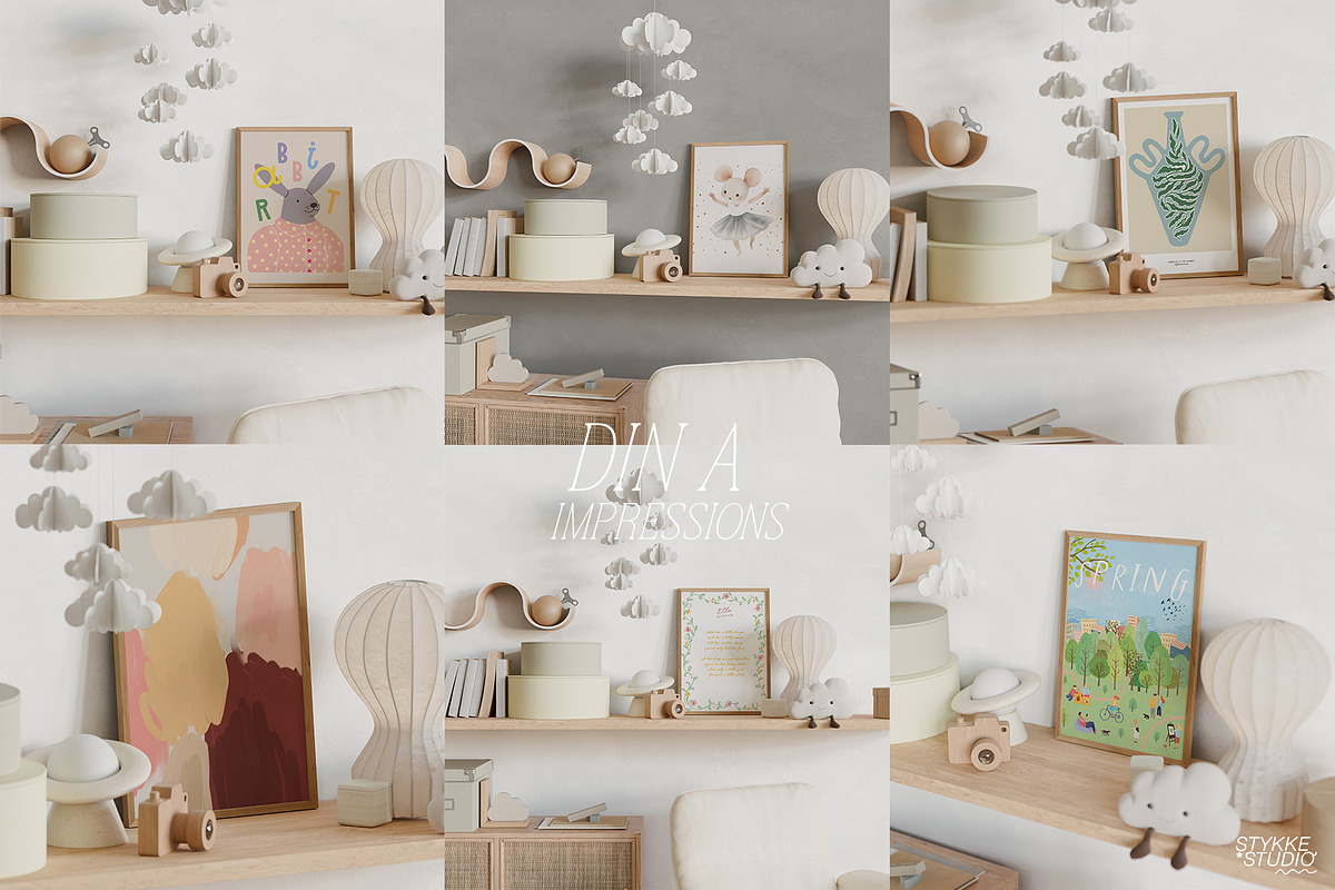 BEIGE DREAM | Nursery Frame Mockup, a Household Mockup by Stykke Studio (Photo 7 of 12)