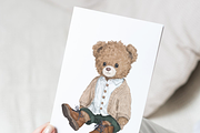 Vintage Teddy Bear Clipart Set, a Decorative Illustration by Pati Paints (Thumbnail 10 of 11)