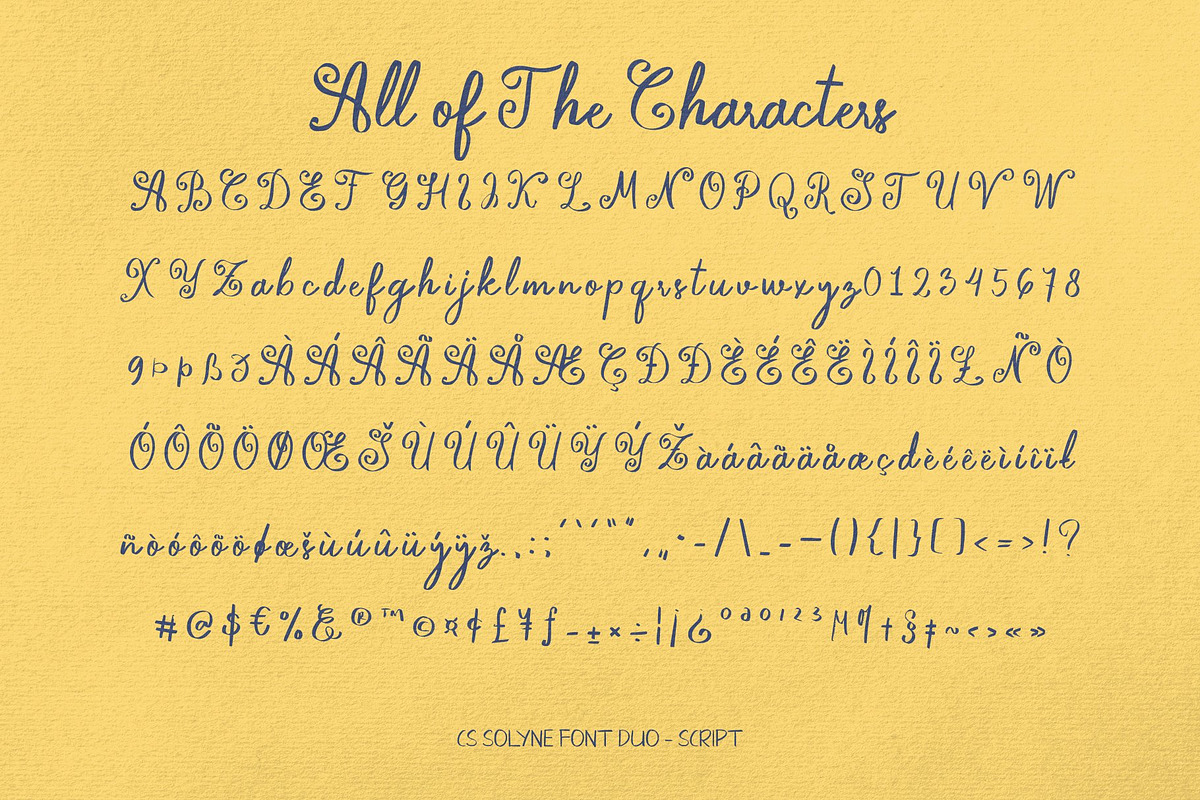 CS Solyne - Font Duo, a Handwritten Font by Craft Supply Co. (Photo 8 of 8)