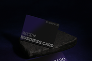 Dark Premium Business Card Mockup, an Advertising Mockup by MD.HAMZA.DESIGNS (Thumbnail 3 of 5)
