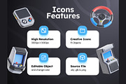 Retro Game Console 3D Icons, an Object 3D Model by Rakata Studio (Thumbnail 2 of 7)