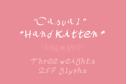 Casual Handkitten Font Family, a Script Font by LuisFaus (Thumbnail 2 of 3)