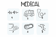 Medical |Symbols Fonts, a Symbol Font by Sirinart (Thumbnail 7 of 12)