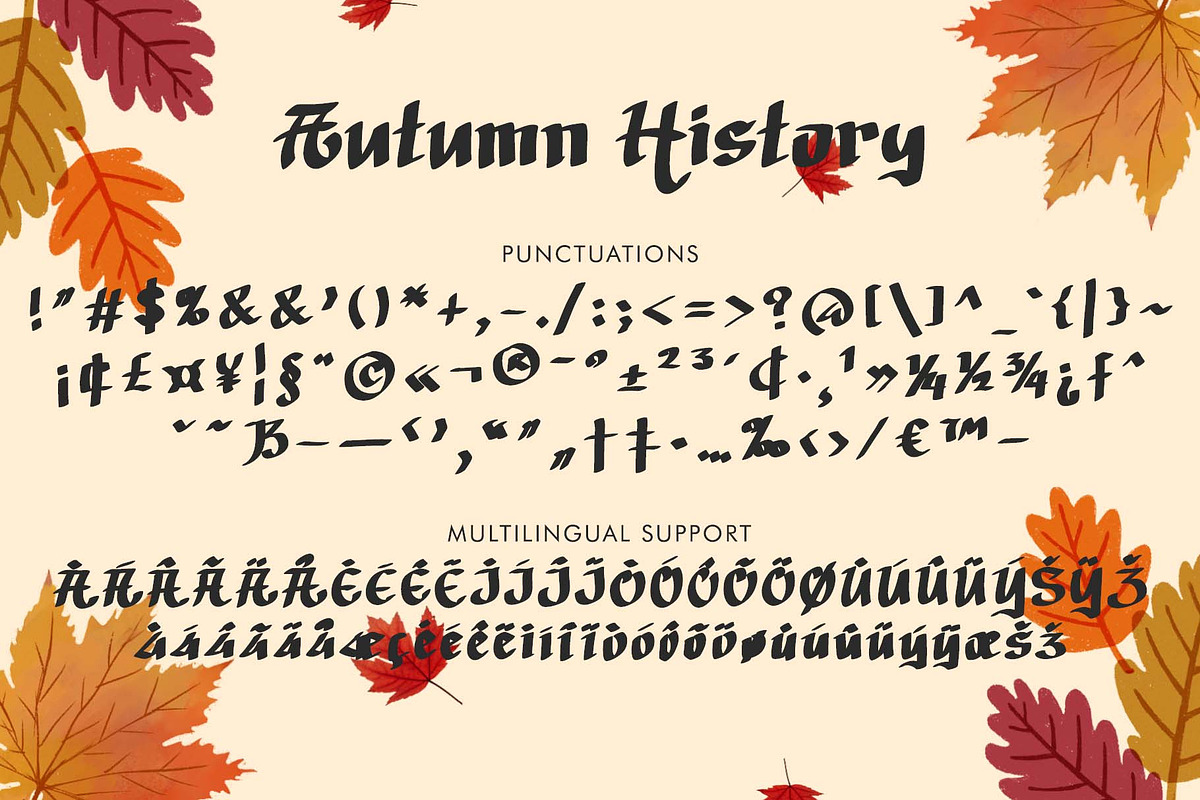 Autumn History, a Handwritten Font by Yoga Letter (Photo 6 of 6)