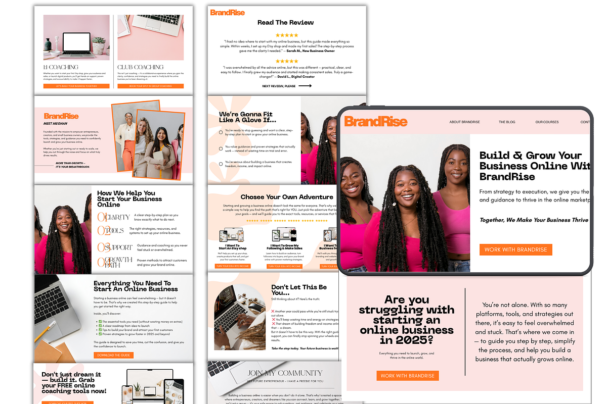 Consulting & Coaching Website Design, a Templates & Theme by wekreatif (Photo 2 of 5)