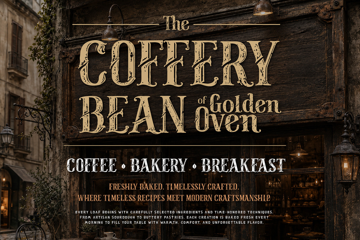 Mokaria Roastery - Vintage Rustic, a Serif Font by HypeWorksCo (Photo 11 of 15)
