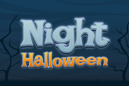 Night Halloween Text Effect