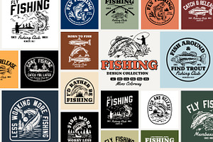 Fishing Design Collection - Mono, a Branding & Logo Template by cd-design.co