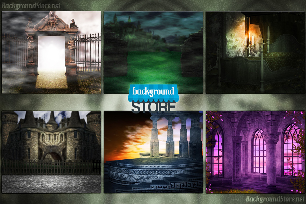 Gothic Fantasy Backdrops Bundle preview 5