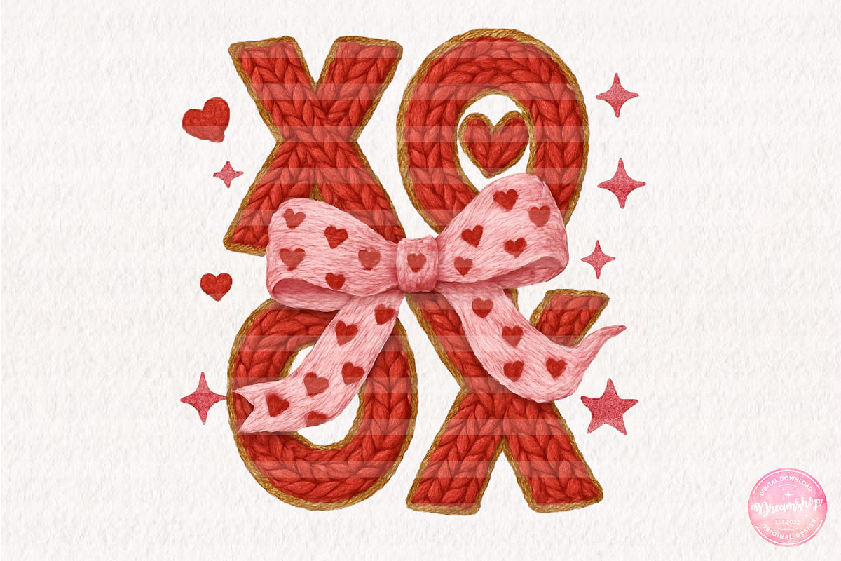 Retro Valentine Png, XoXO Png,, an Illustration by CreationArt (Photo 6 of 6)