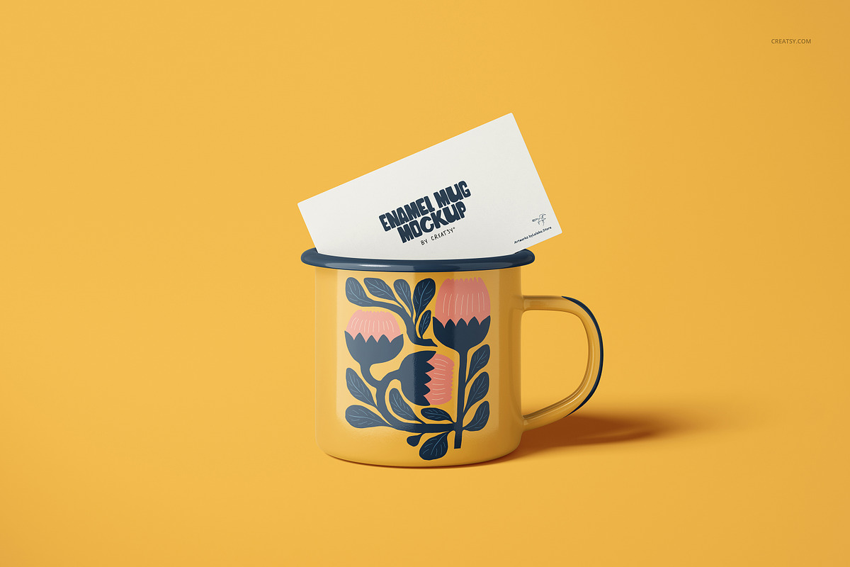 360ml Enamel Mug Mockup Set, a Cups & Container Mockup by creatsy5 (Photo 9 of 30)