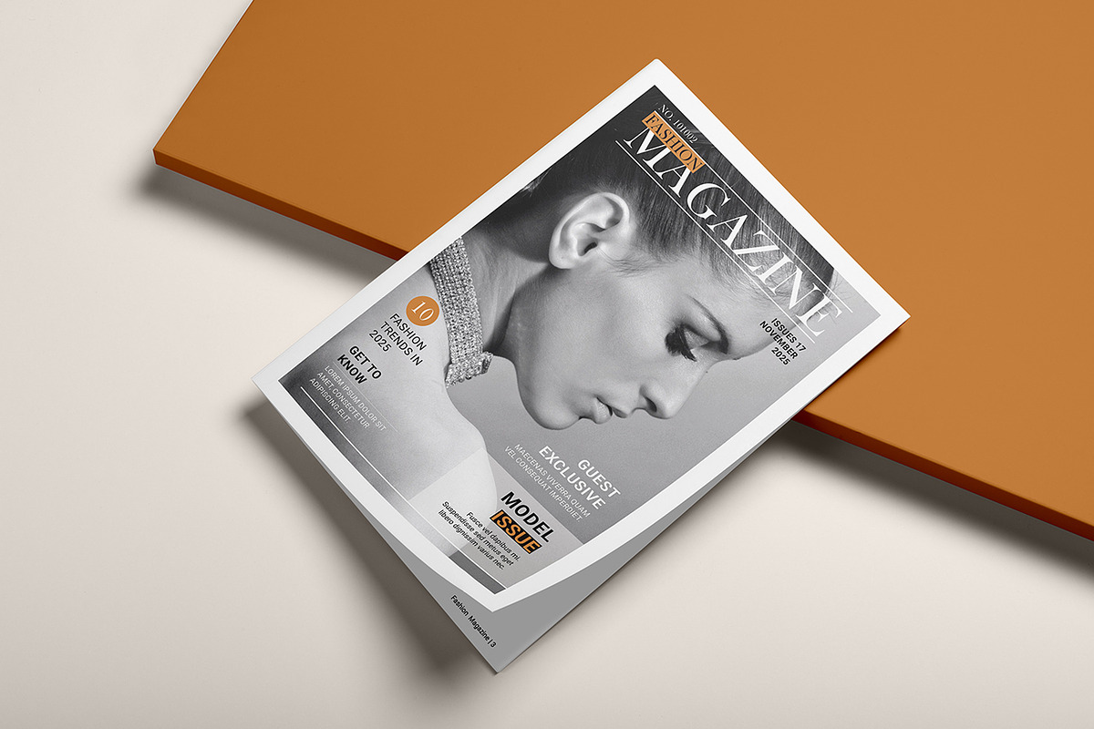 Fashion Magazine Template, a Magazine Template by Template Shop (Photo 2 of 6)