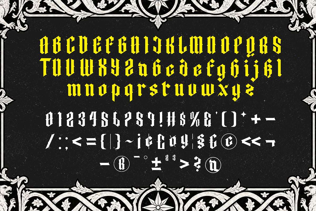 Rhavens, a Blackletter Font by Rahagita Studio (Photo 5 of 14)