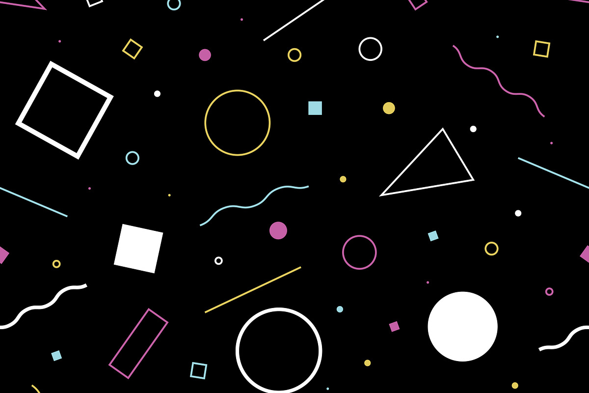 seamless pattern 80s. Vector., a Pattern Graphic by Dolvalol