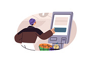People shopping in store set, a Person Illustration by PaperTrident (Thumbnail 12 of 15)