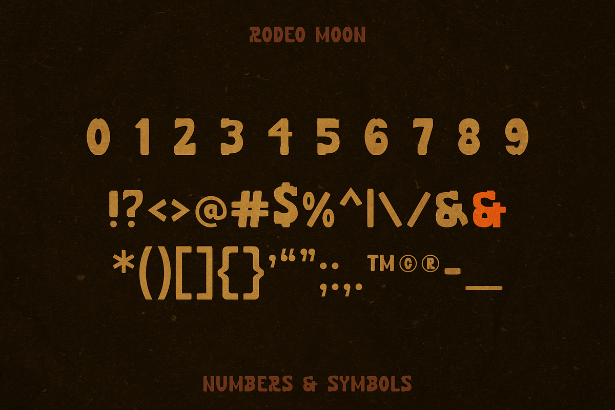 Rodeo Moon A Western Slab Serif Font, a Slab Serif Font by Lucky Bee Creative Studio (Photo 4 of 8)
