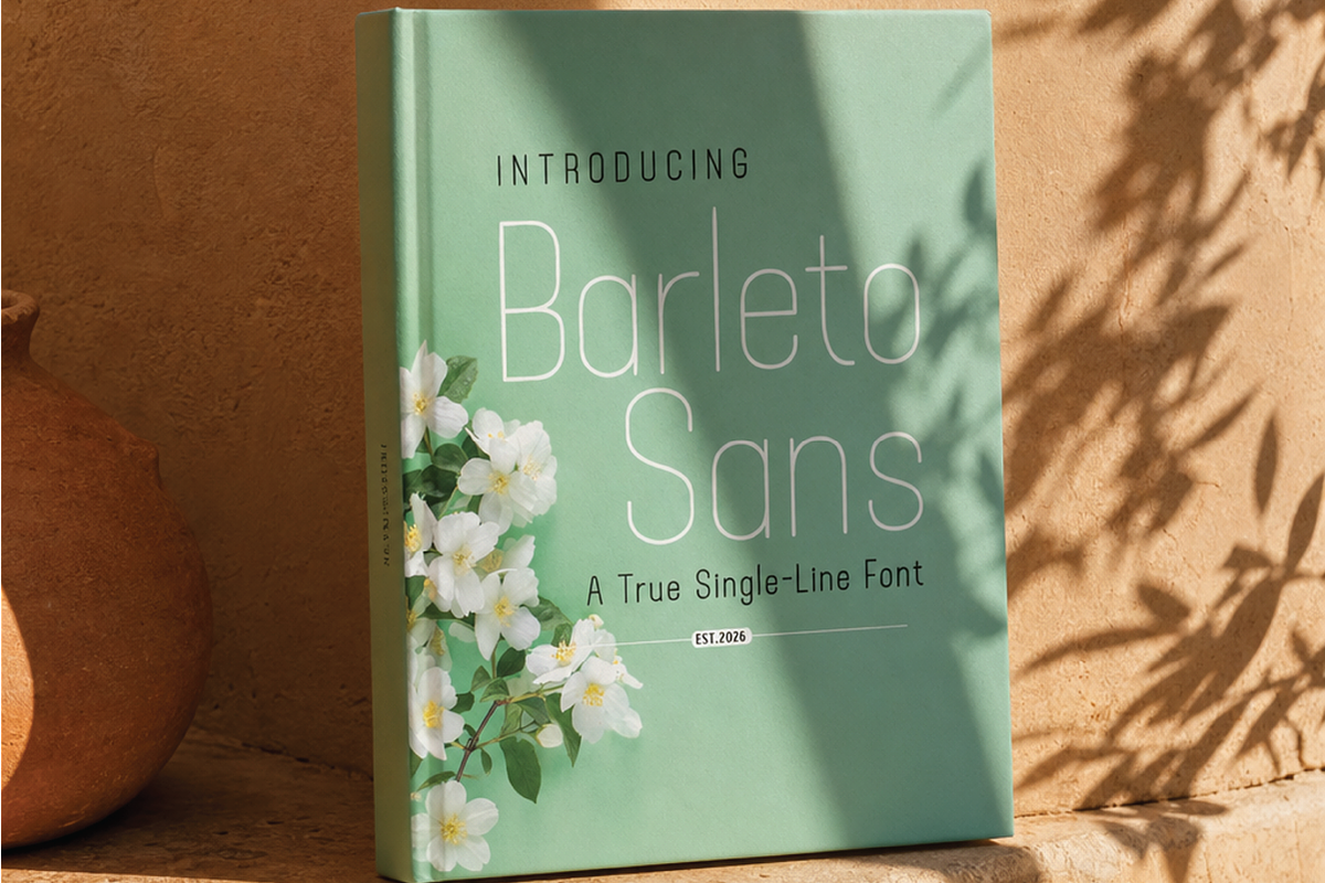 Barleto-A true single line, a Sans Serif Font by Lemon Studio Type (Photo 5 of 5)