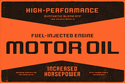 AUTOPARTS Retro Display Font, a Sans Serif Font by Lund Design Co. (Thumbnail 4 of 9)