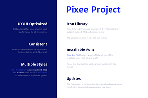 Pixee Icon Font