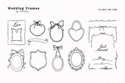 Wedding Line Art Vector Set, an Object Illustration by VerAna (Thumbnail 8 of 18)
