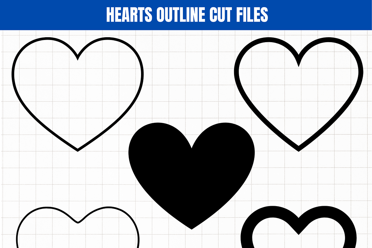 Heart Cut Files SVG 349, a Graphic by AtacanDigital