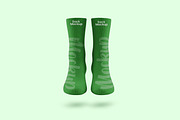Green socks mockup floating isolated, a Bottom Mockup by Viswal Studio (Thumbnail 2 of 2)