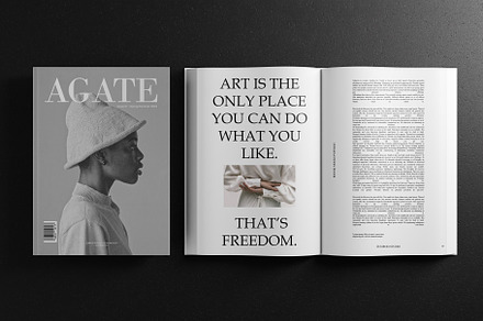 AGATE / Magazine Mockups, a Books & Magazine Mockup by Zumrod