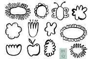 INKED FRAMES freehand doodle vector, an Object Graphic by Lena Nikolaeva (Thumbnail 5 of 12)