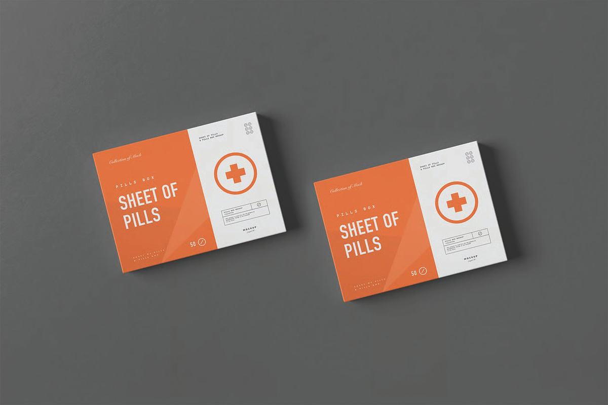 Pills Box Mockup, a Packaging Mockup by DesignRushMarket (Photo 5 of 9)