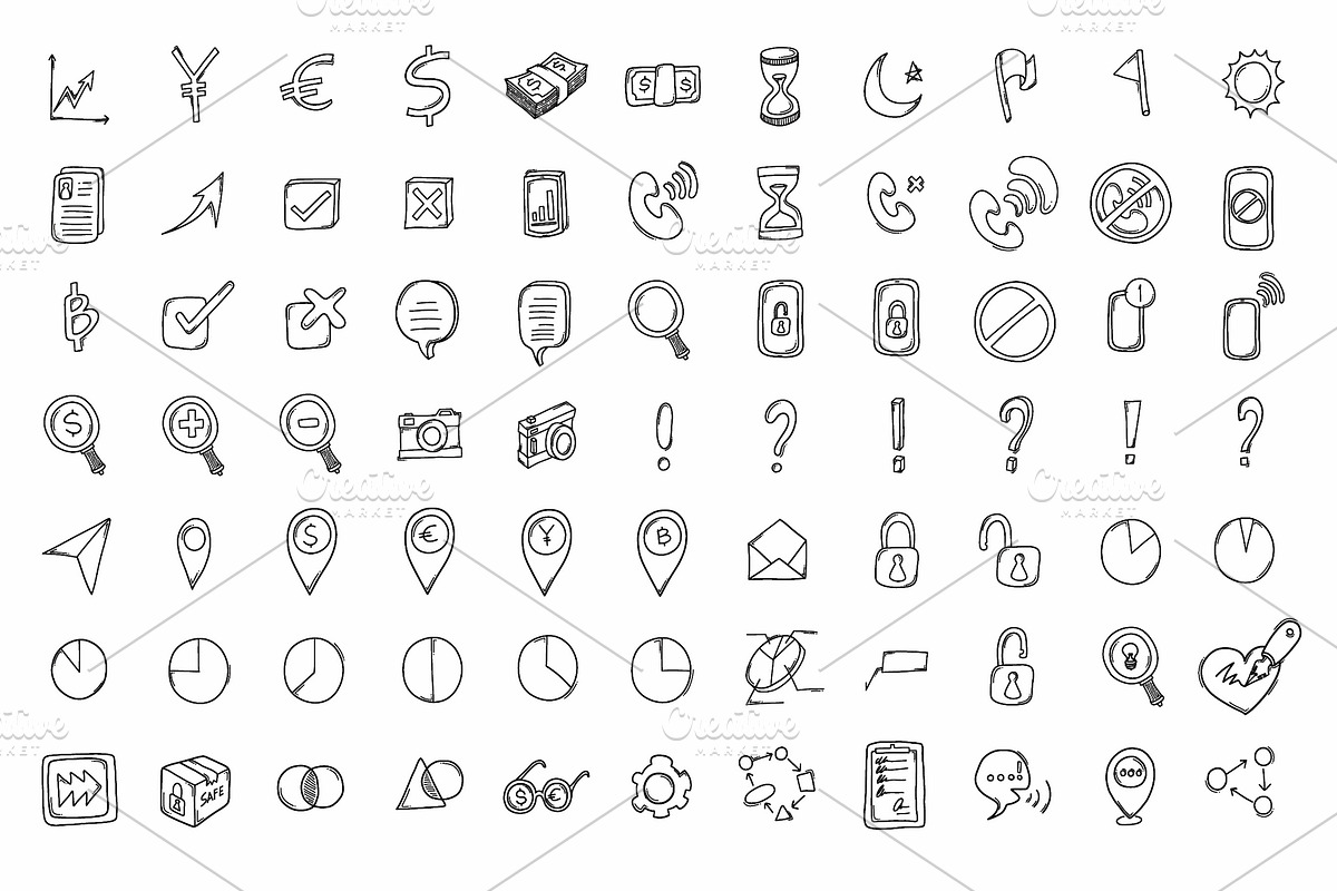 540 Business Hand Drawn doodle Icons, an Outline Icon by TKDoodle (Photo 5 of 9)