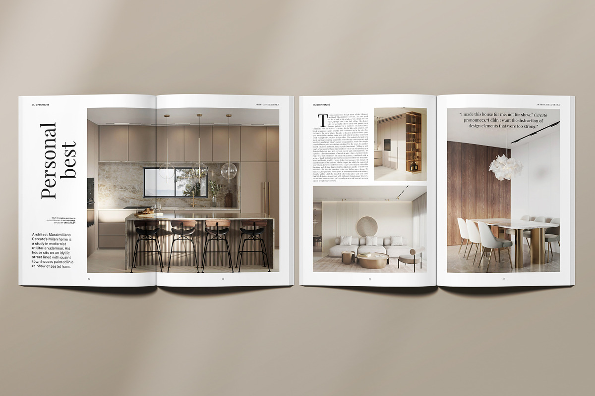 THE OPENHOUSE / Magazine Template, a Magazine Template by Studio Dara (Photo 9 of 24)