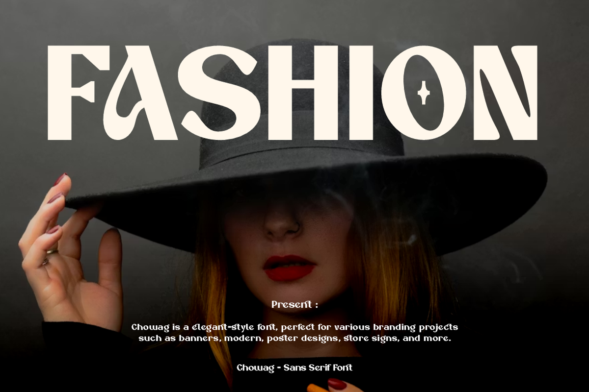 Chowag - Modern Stylish Font, a Sans Serif Font by Iqsiart Studio (Photo 2 of 13)