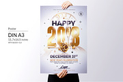 Classy New Year 2018 Invitations, a Poster Template by Rome B Creation (Thumbnail 3 of 3)