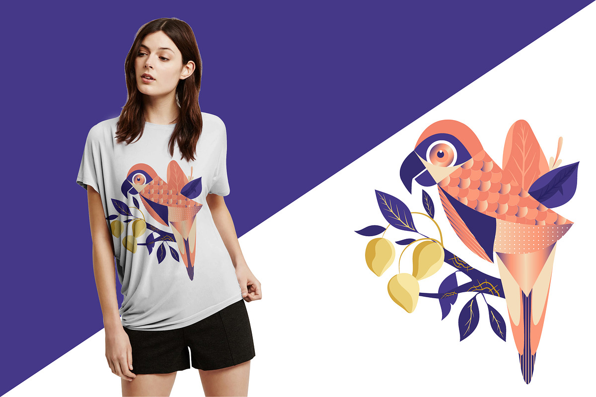 Geometric animals and birds, an Animal Illustration by TashaDraw (Photo 5 of 10)