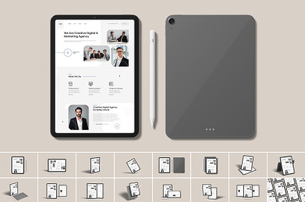 iPad - Web App Presentation Mockup