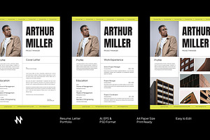 Clean Minimal CV Resume, a Resume Template by Neermana