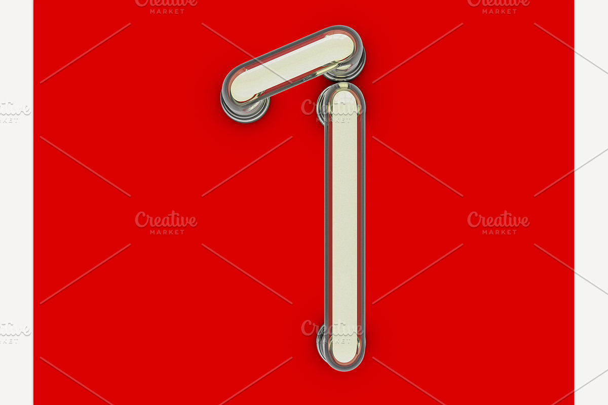 Neon tube font, an Object Graphic by 3D Graphics Shop (Photo 8 of 38)