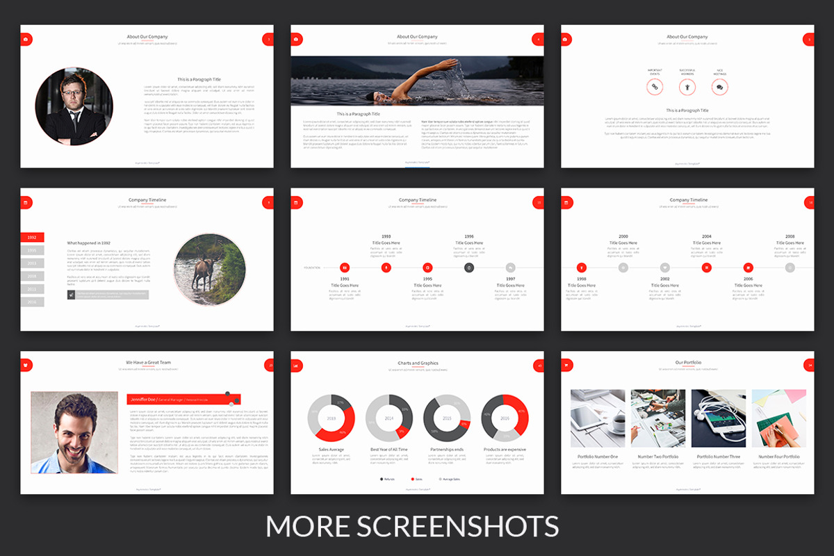 Asymmetric Powerpoint Template, a Presentation Template by PreFactory (Photo 2 of 5)