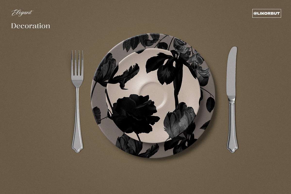 Dark Bloom Elegant Floral Pattern, a Pattern Graphic by likorbut (Photo 11 of 12)