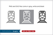 Minimal train icons, an Outline Icon by Picture Window (Thumbnail 2 of 5)