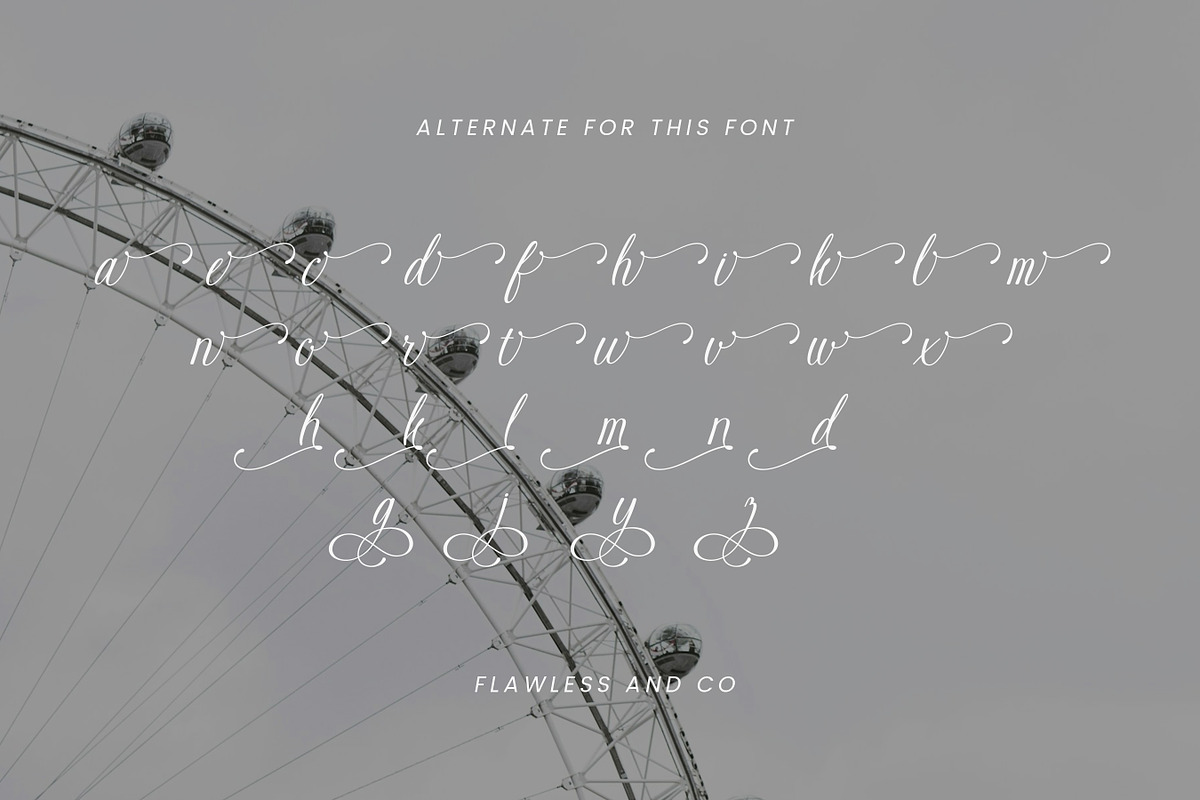 Patrice Seraya - Calligraphy Font, a Script Font by Flawless And Co (Photo 10 of 10)